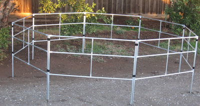 round portable horse pen